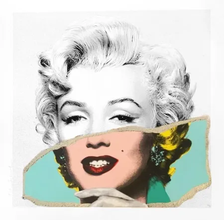 Screenprint Mr Brainwash - Monroe POPfolio - Torn Photo