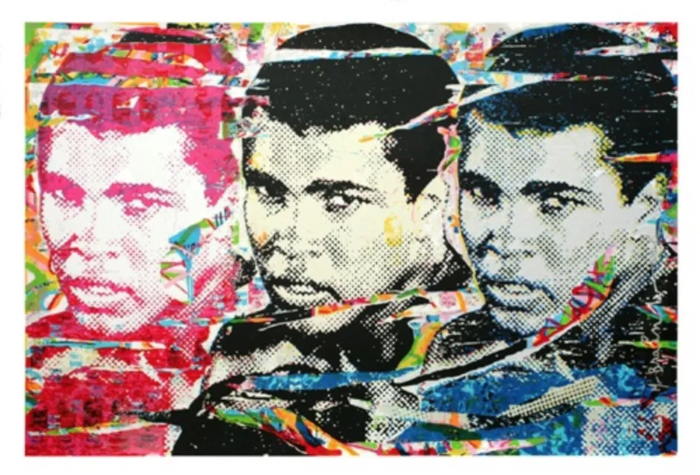 Screenprint Mr Brainwash - Muhammad Ali – The Champ