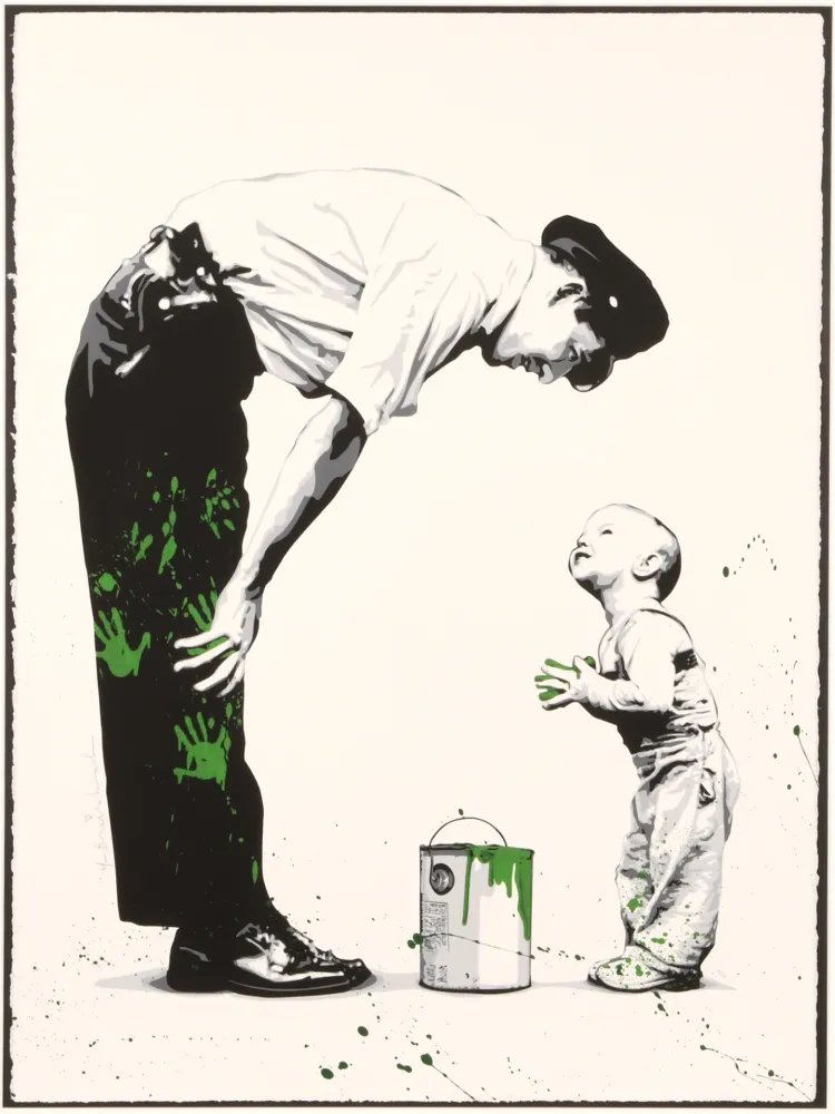 Screenprint Mr Brainwash - Not Guilty (Green)