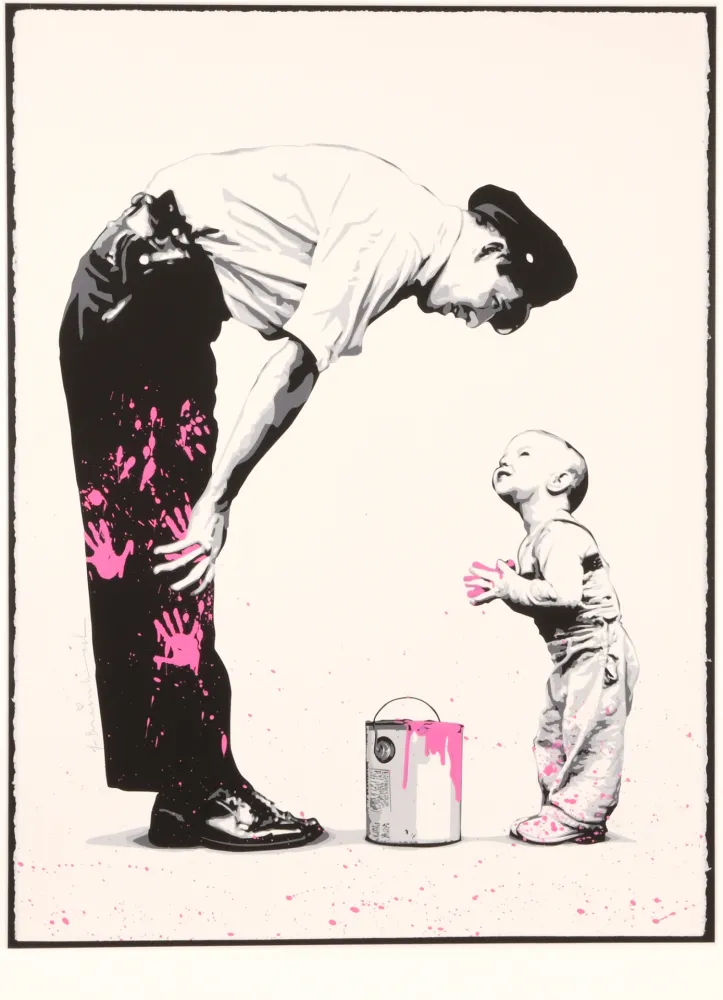Screenprint Mr Brainwash - Not Guilty (Pink)
