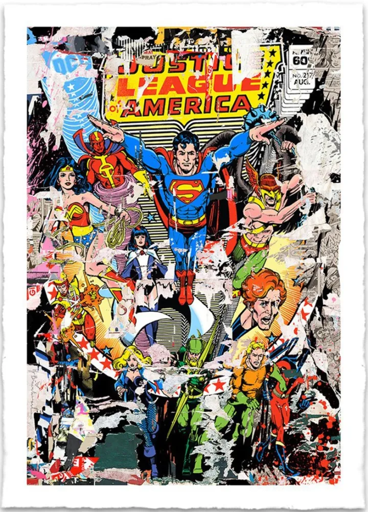 Screenprint Mr. Brainwash - THE HEROES