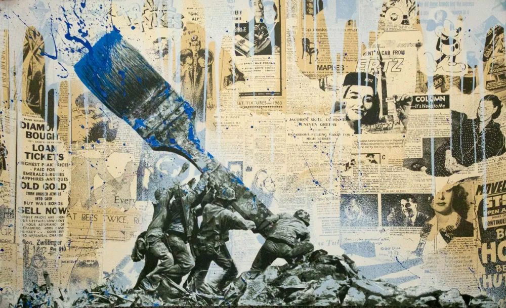 Screenprint Mr Brainwash - Untitled