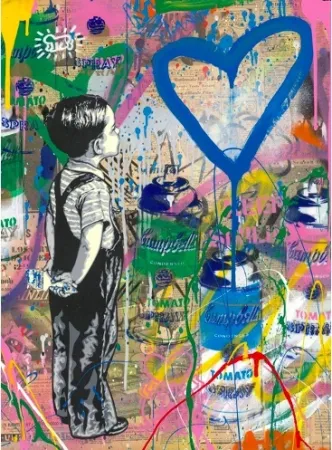 Screenprint Mr Brainwash - With All My Love, 2019 