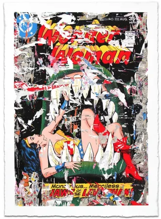 Screenprint Mr. Brainwash - WONDER WOMAN