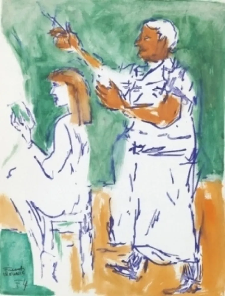 No Technical Mualla - Femme chez le coiffeur