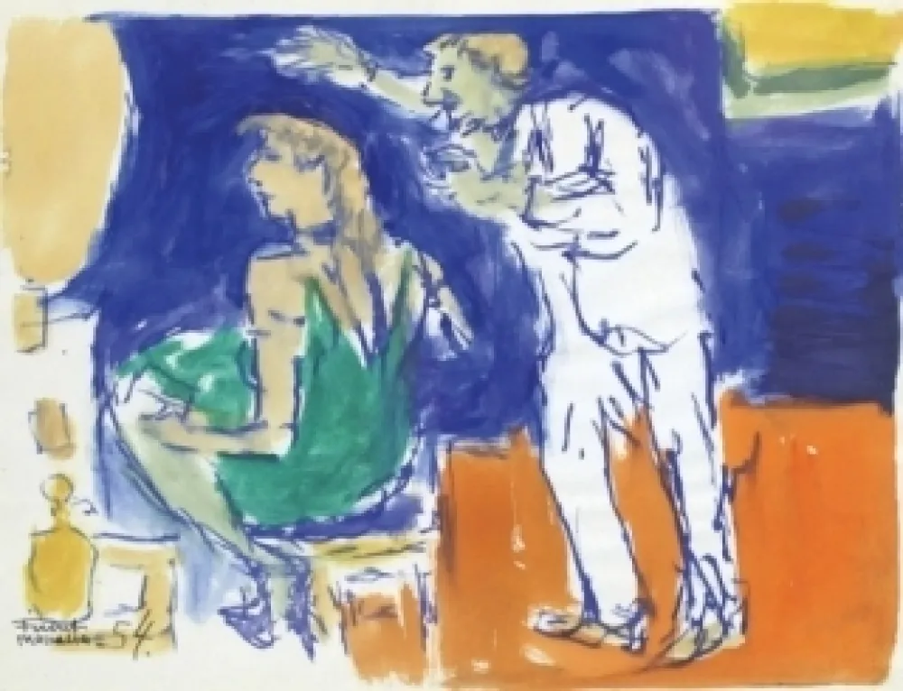 No Technical Mualla - Femme en vert chez le coiffeur