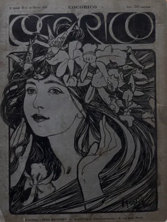Lithograph Mucha - Cocorico