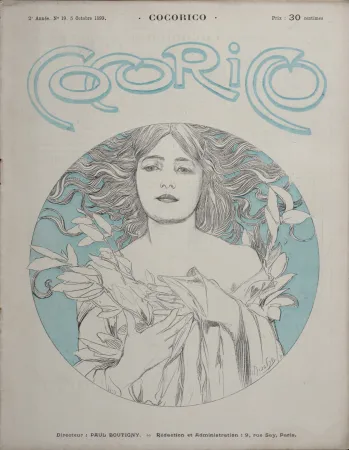 Lithograph Mucha - Cocorico, 1899