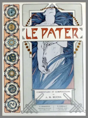 Lithograph Mucha - COUVERTURE ORIGINALE LE PATER