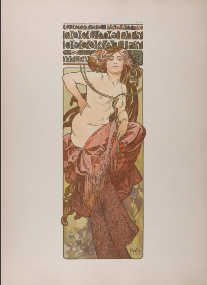 Lithograph Mucha - Documents Décoratifs