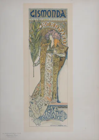 Lithograph Mucha - Gismonda - Les Maitres de L’Affiche, 1896
