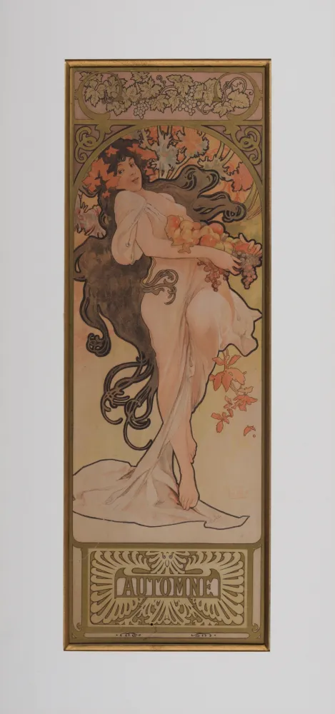 Lithograph Mucha - L'Automne
