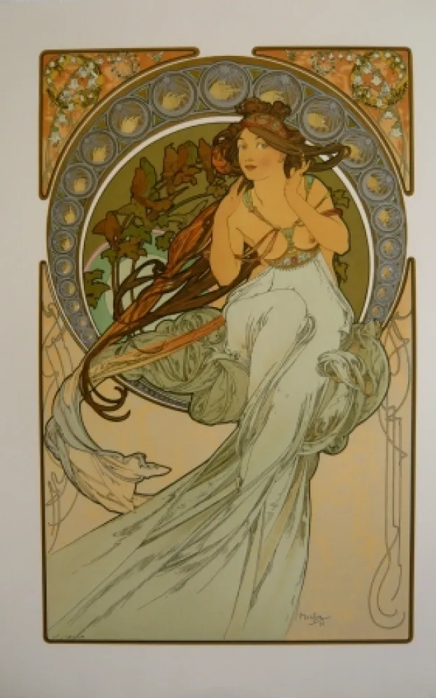 Lithograph Mucha - Les quatre saisons 3