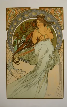 Lithograph Mucha - Les quatre saisons 3