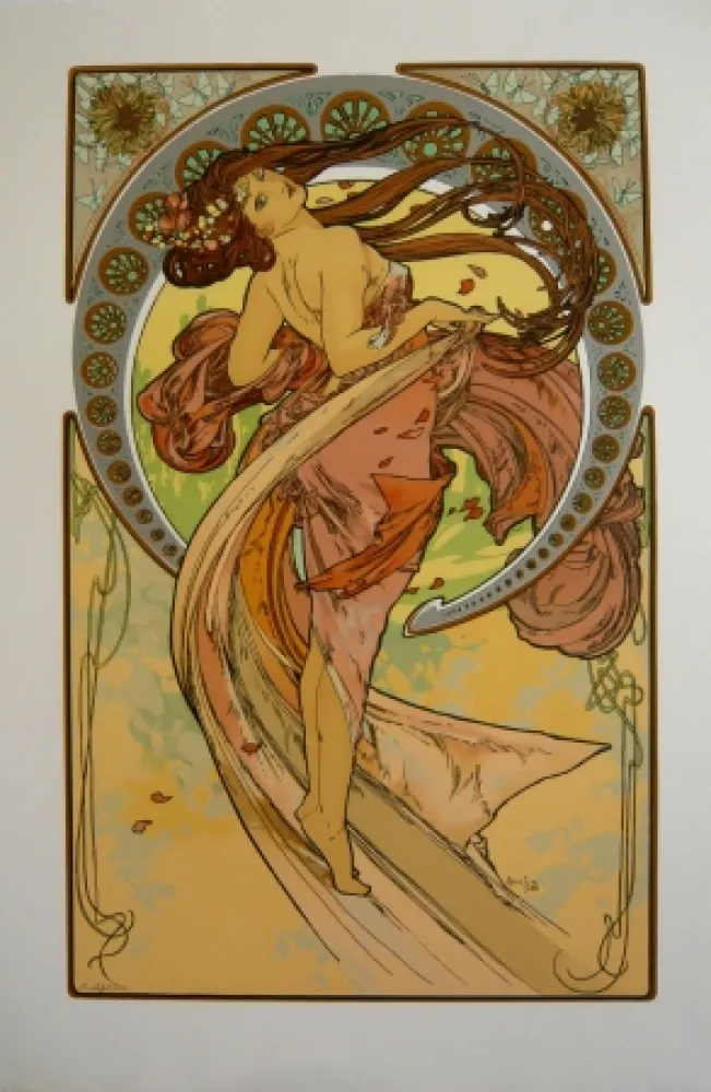 Lithograph Mucha - Les quatre saisons 4