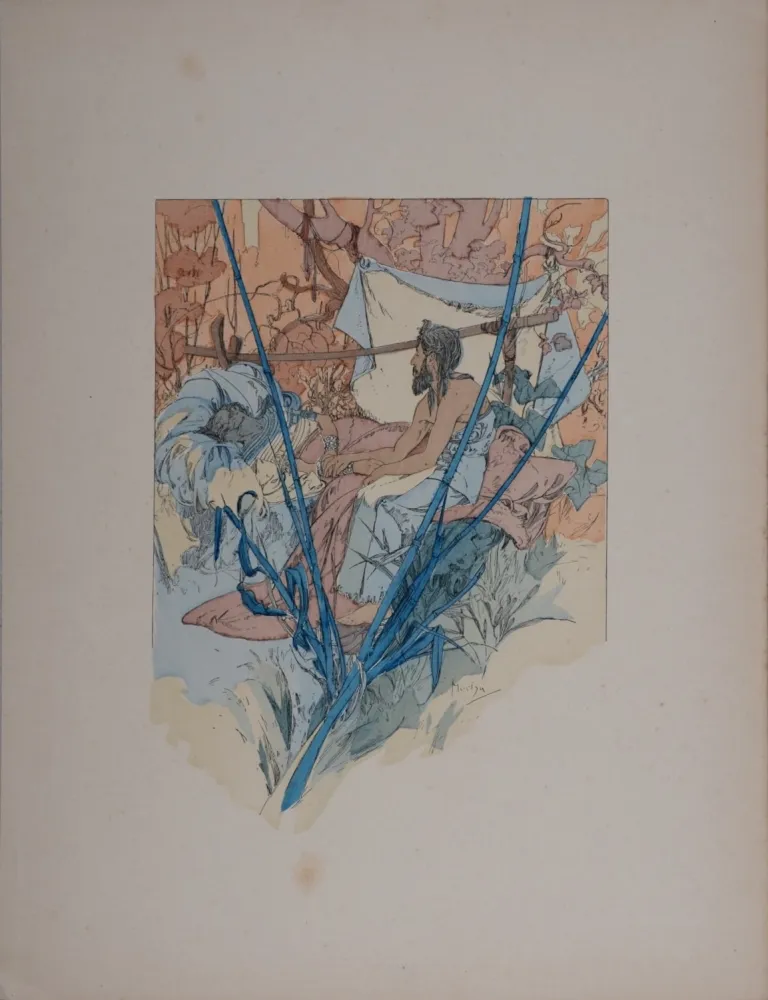 Lithograph Mucha - Rama, Poème dramatique en trois Actes