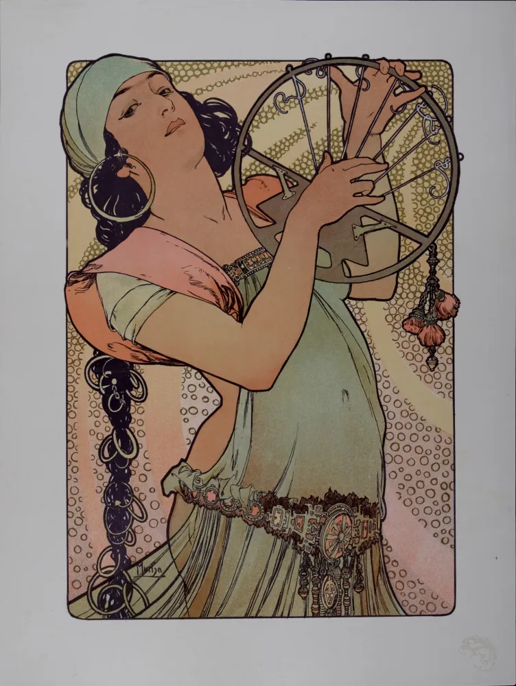Lithograph Mucha - Salomé