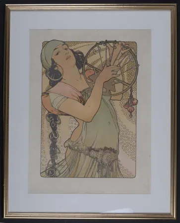 Lithograph Mucha - Salome, C. 1897 - Framed