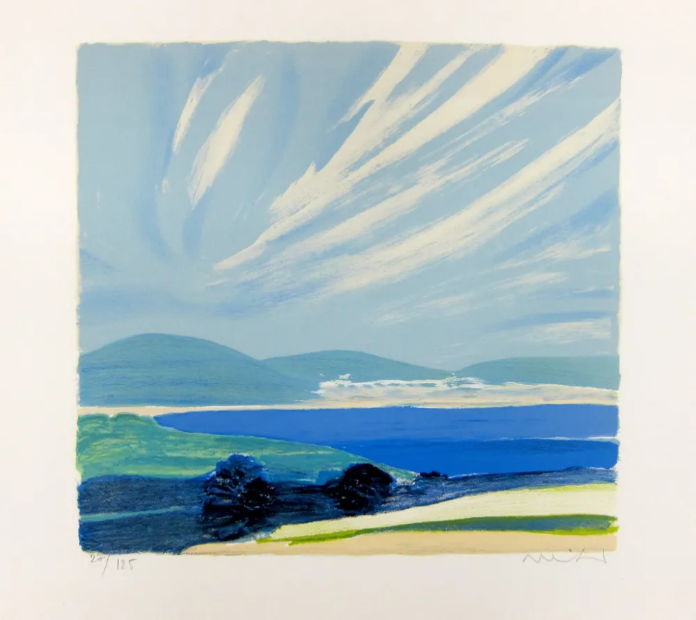 Lithograph Muhl - La Baie de Cannes 