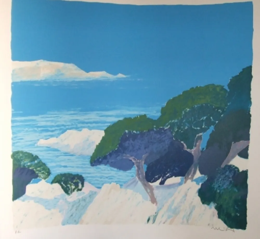 Lithograph Muhl - Les iles de Lerens.