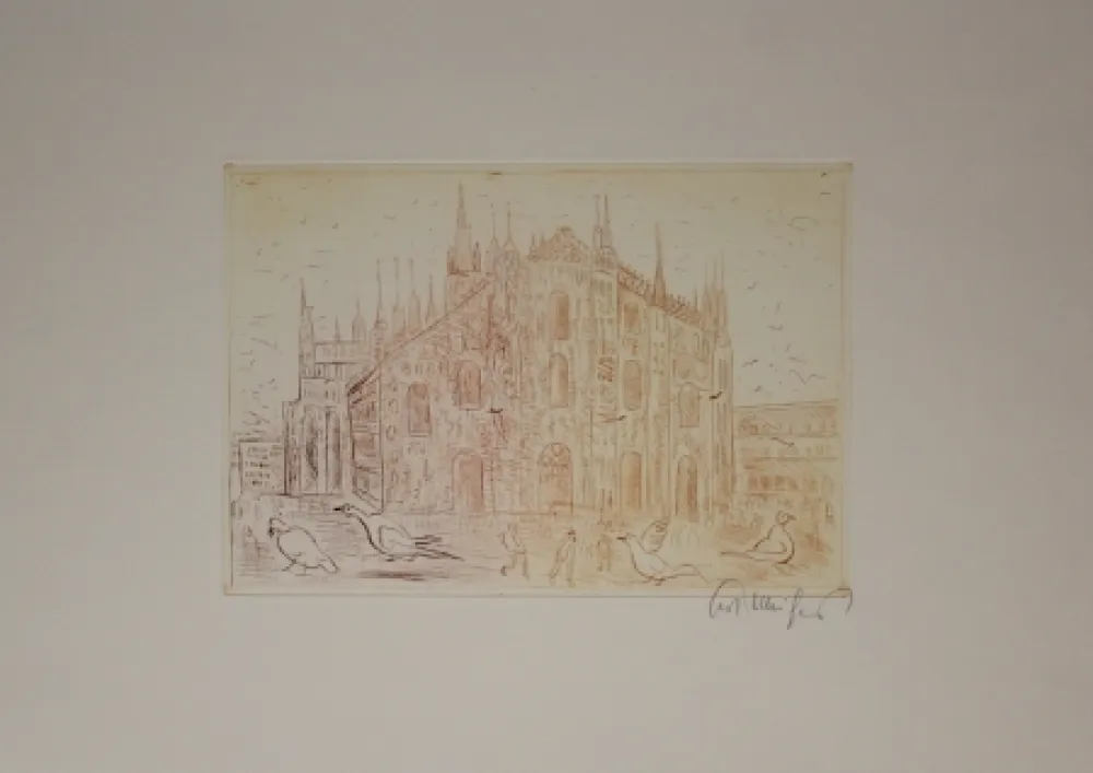 Etching Mühlenhaupt - Mailand (Milan)
