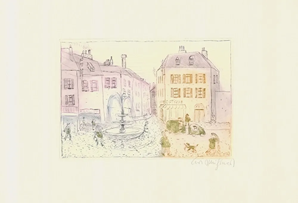 Etching Mühlenhaupt - Untitled