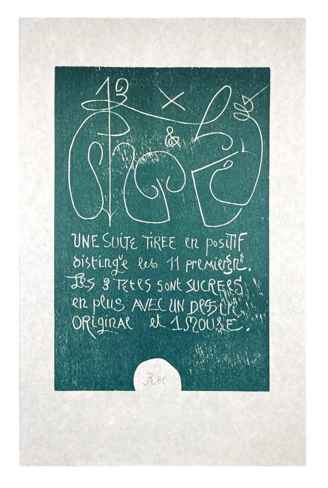 Woodcut Müller - 13 FOIS ELLE ET MOI - COLOPHON I