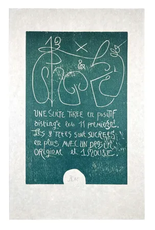 Woodcut Müller - 13 FOIS ELLE ET MOI - COLOPHON I