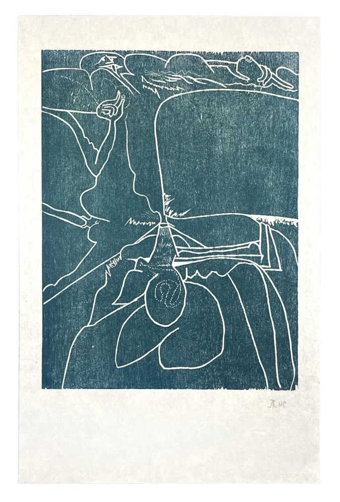 Woodcut Müller - 13 FOIS ELLE ET MOI - LANGUE