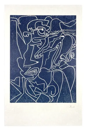 Woodcut Müller - 13 FOIS ELLE ET MOI - MÊLÉE