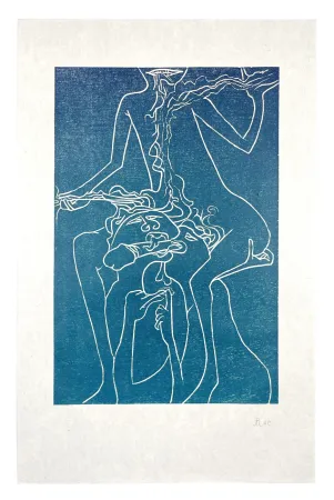 Woodcut Müller - 13 FOIS ELLE ET MOI - SOEURS