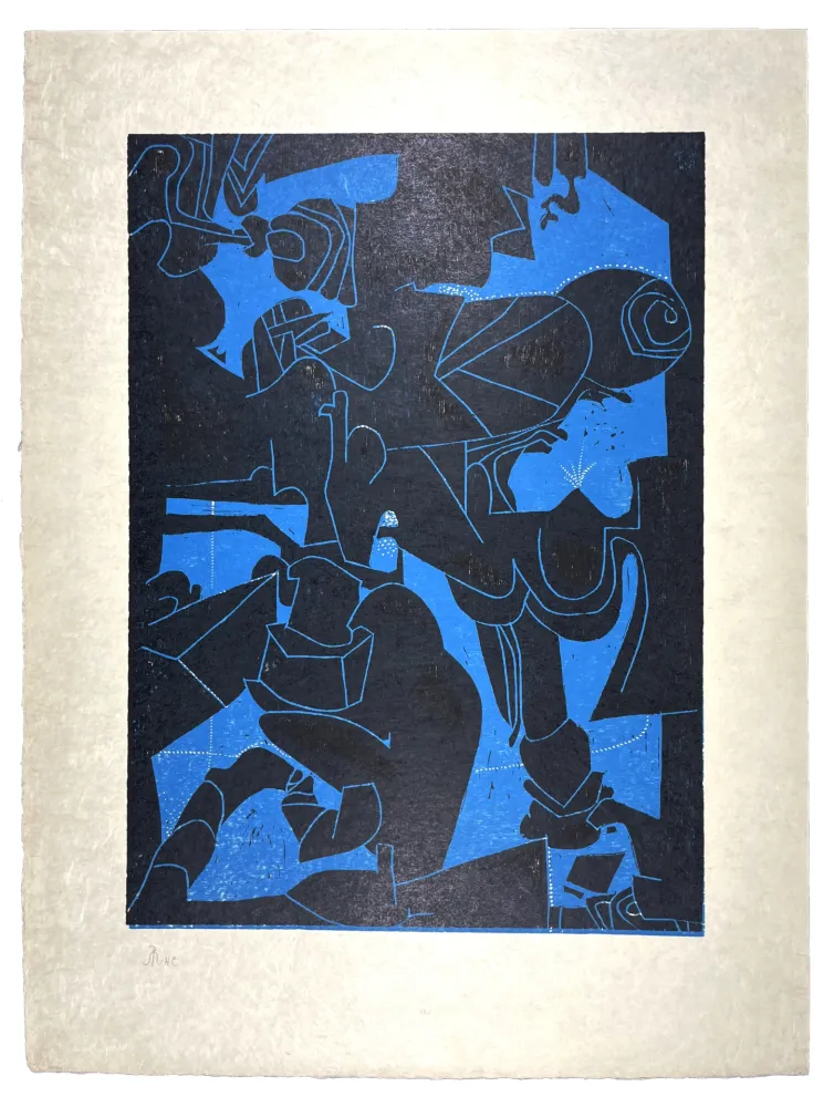 Woodcut Müller - AUBE