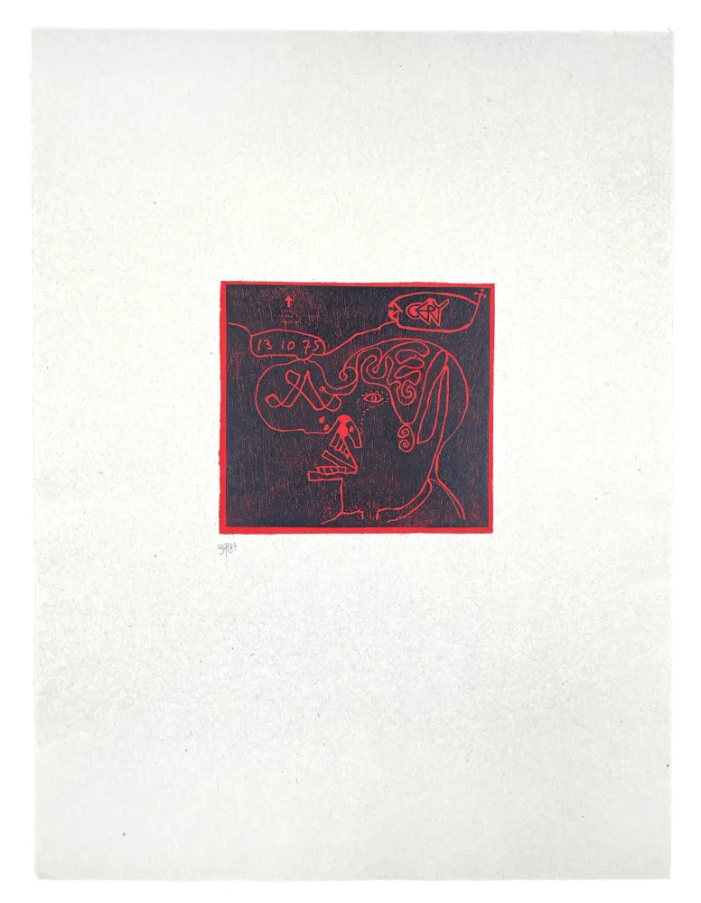 Woodcut Müller - CERY