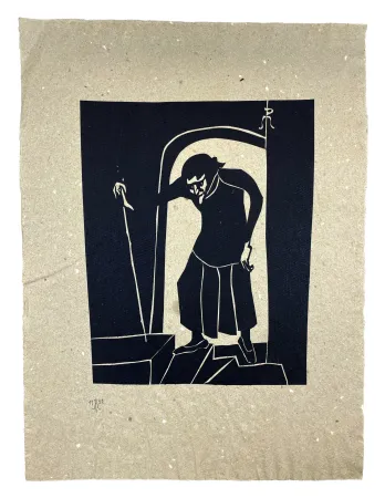 Woodcut Müller - ELENI