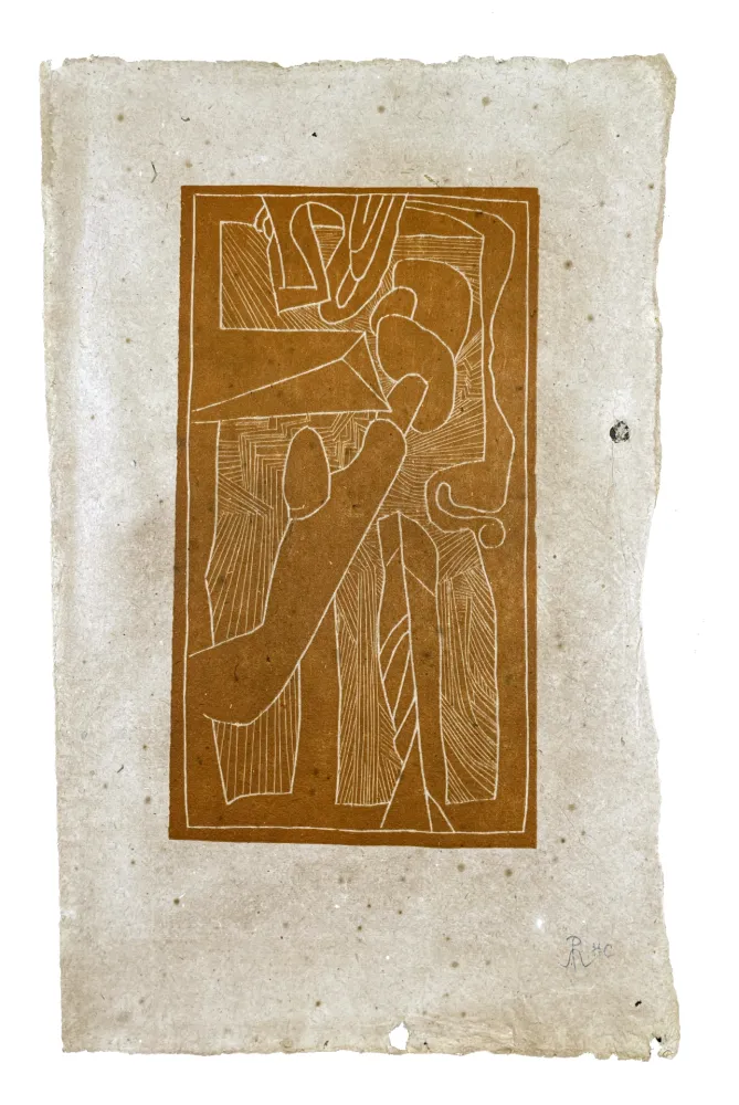 Woodcut Müller - FUNGHI (ESQUISSE XX)