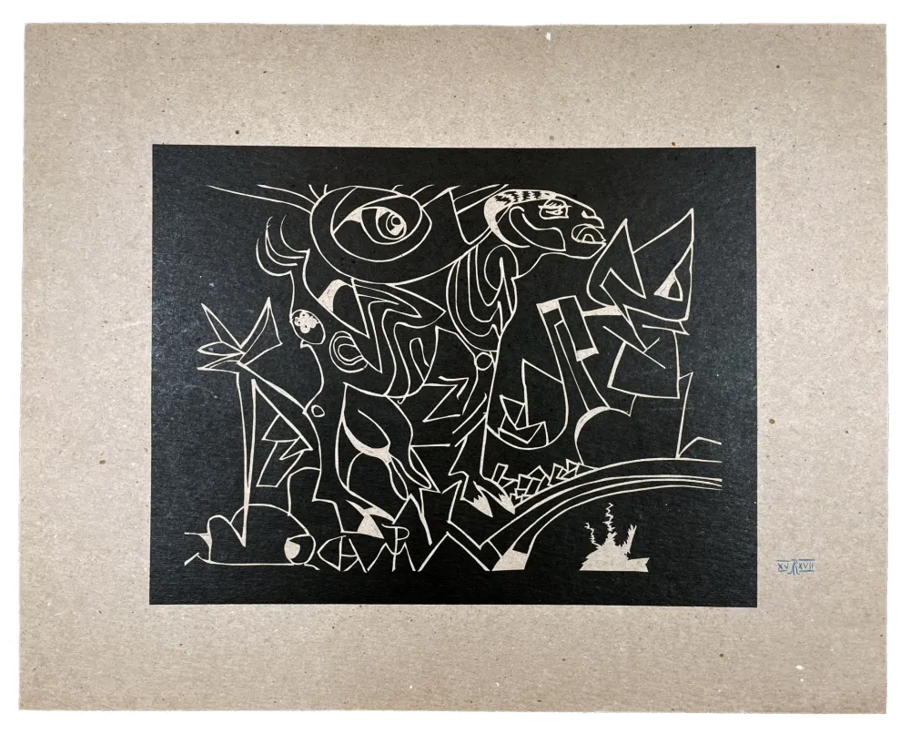 Woodcut Müller - KATSIKA