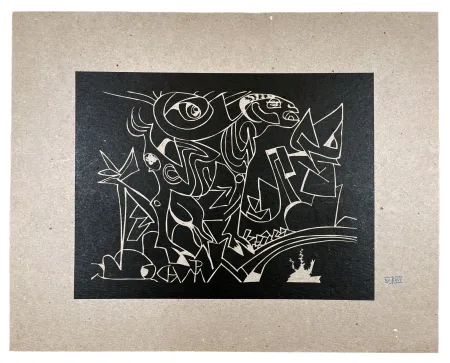 Woodcut Müller - KATSIKA