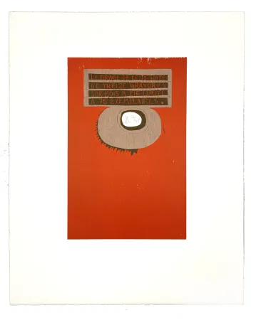 Woodcut Müller - LIGNES MALIGNES - COLOPHON