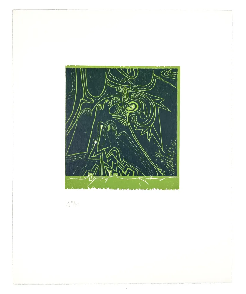 Woodcut Müller - LIGNES MALIGNES - JARDIN