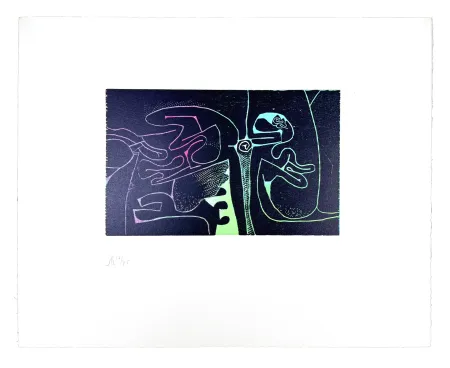 Woodcut Müller - LIGNES MALIGNES - SERPENTS