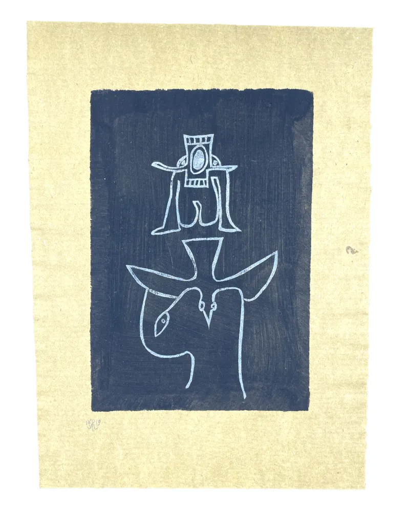 Woodcut Müller - OISELEUR I