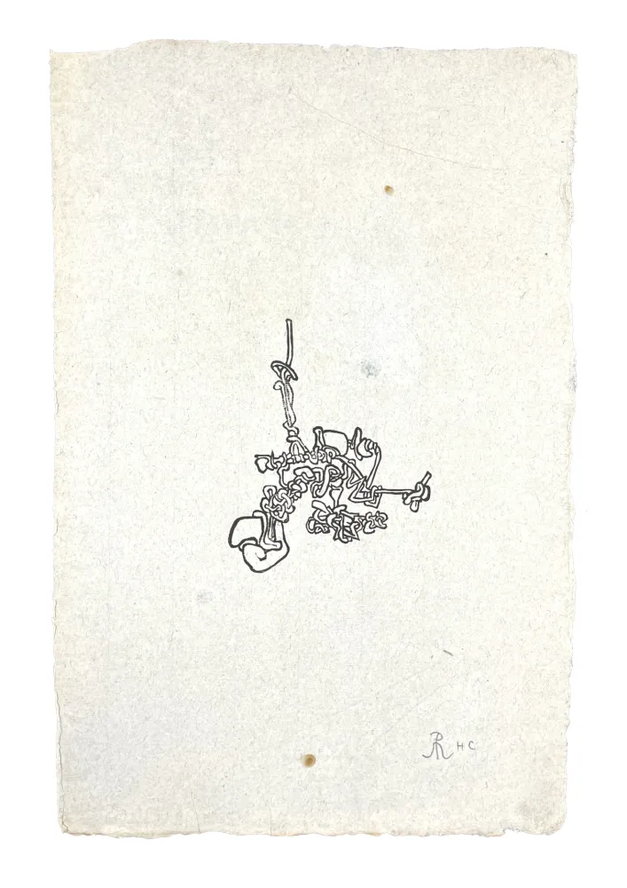 Woodcut Müller - PETIT NOEUD (ESQUISSE XVI)