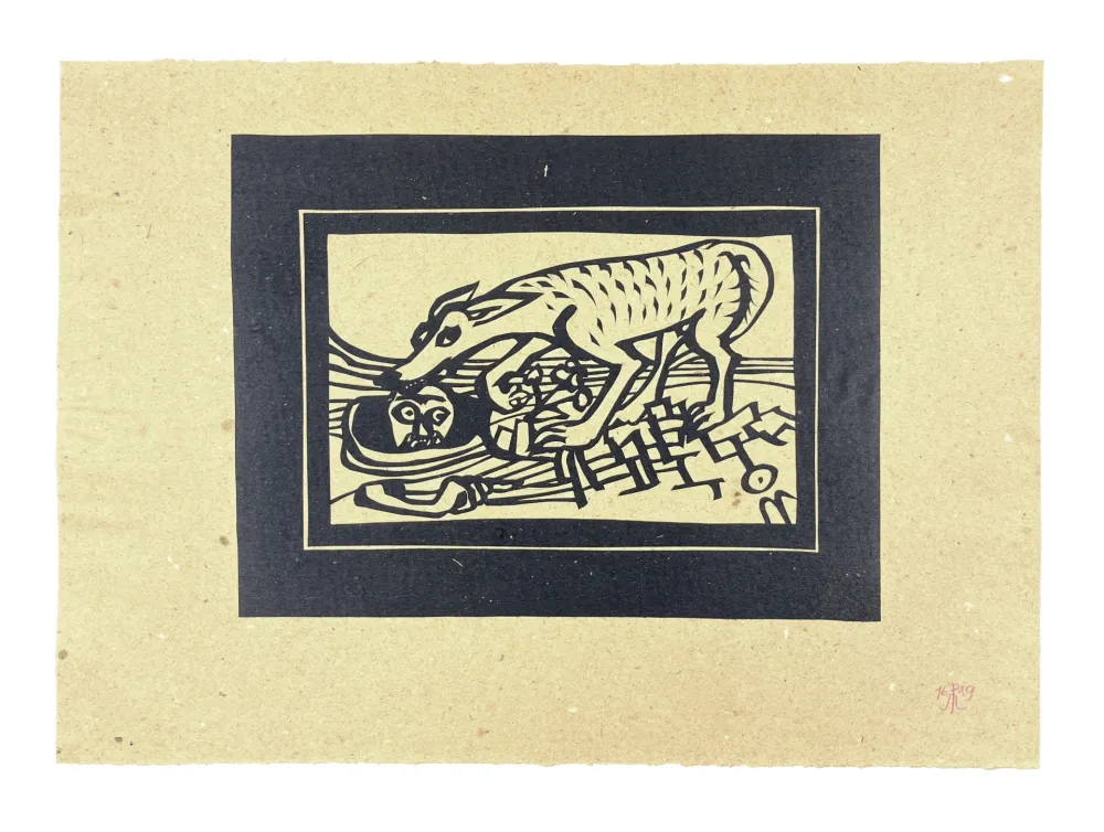 Woodcut Müller - PUISATIER