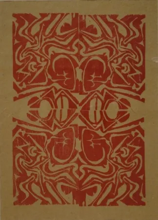 Woodcut Müller - Tapis