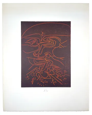 Woodcut Müller - VISAGE IV