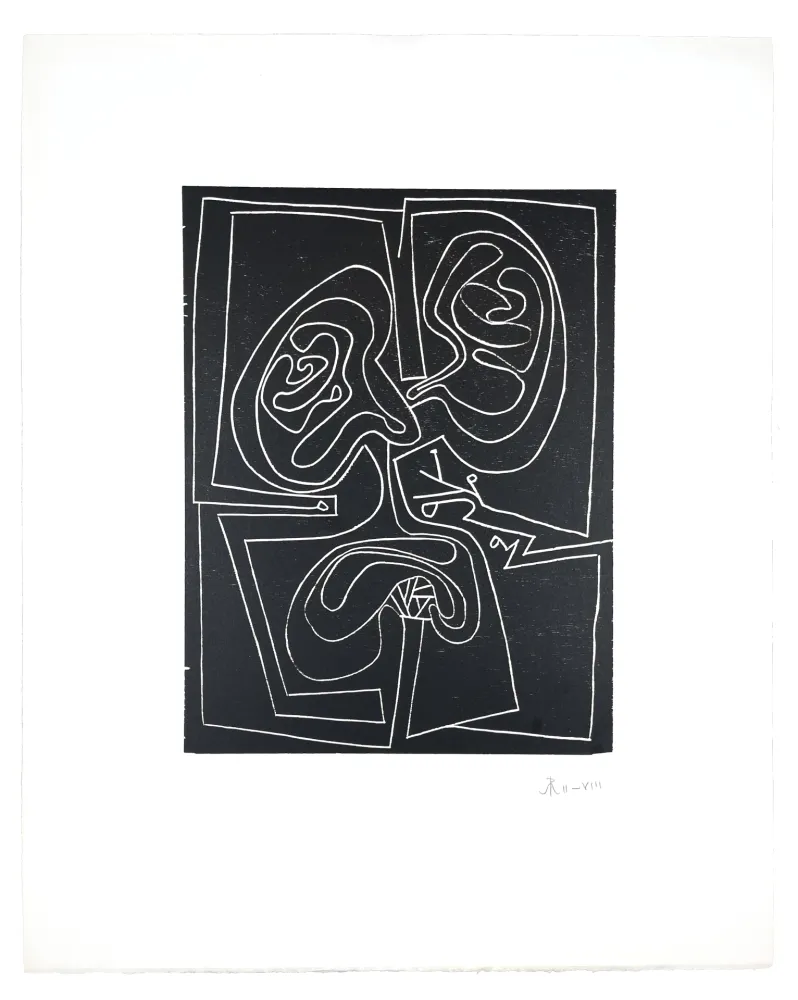 Woodcut Müller - VISAGE VI