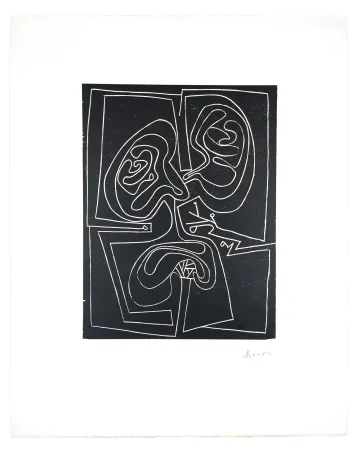 Woodcut Müller - VISAGE VI
