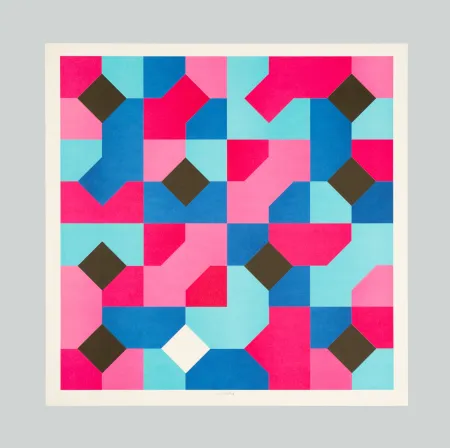 Lithograph Munari - Curve di Peano