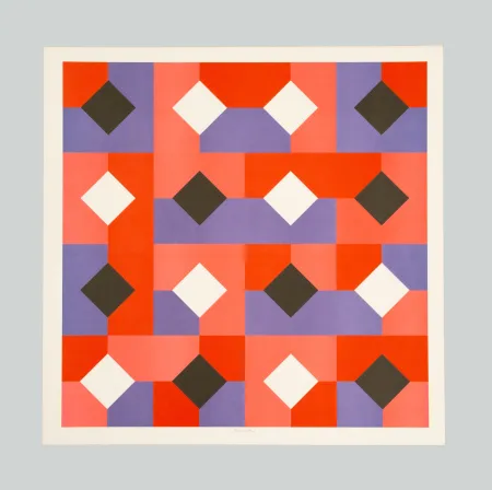 Lithograph Munari - Curve di Peano