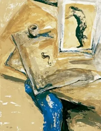 Lithograph Muñoz - Dibuixos antics II